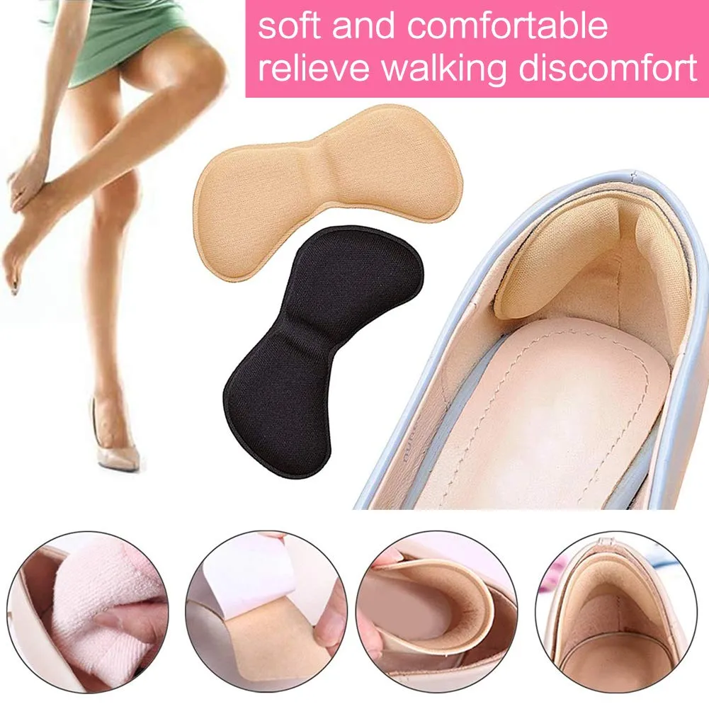 16Pcs Heel Grips Shoes Too Big, Shoe Heel Insoles Prevent Rubbing Heel Shoes Heel Stickers Adjustments Shoes Length Shoe Heel Pad 8 Pairs