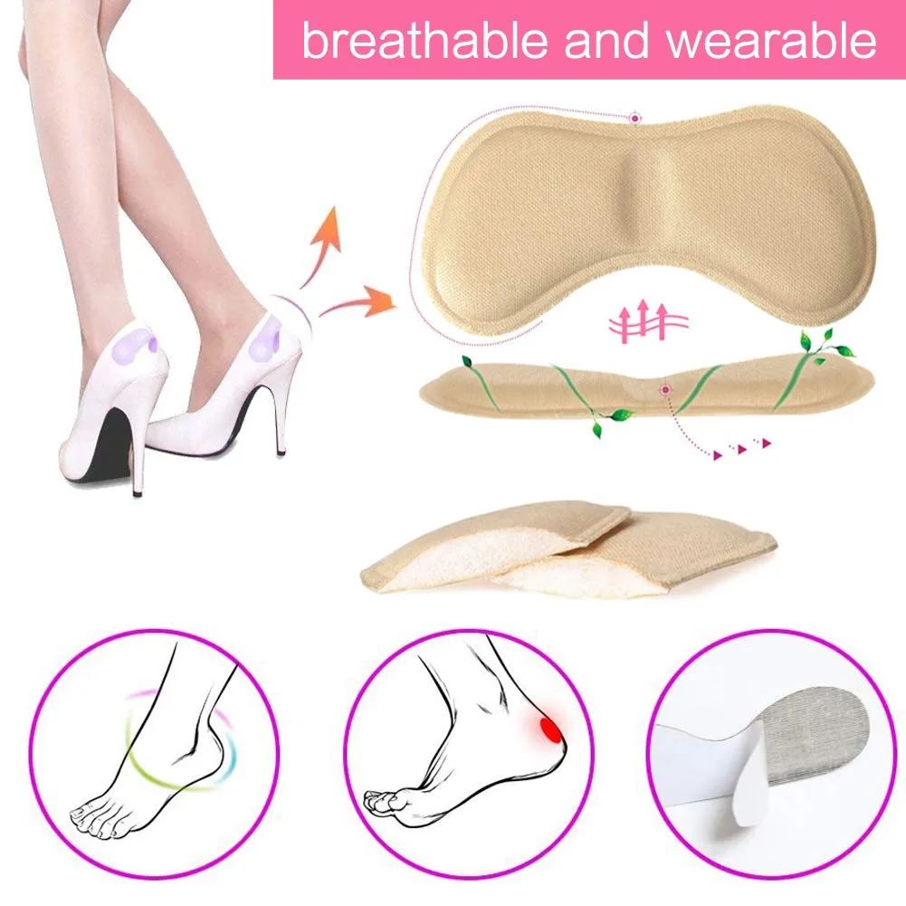 16Pcs Heel Grips Shoes Too Big, Shoe Heel Insoles Prevent Rubbing Heel Shoes Heel Stickers Adjustments Shoes Length Shoe Heel Pad 8 Pairs