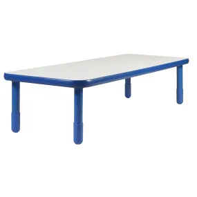 #46020 BaseLine 72" x 30" Rectangular Table - 
Royal Blue with 18" Legs