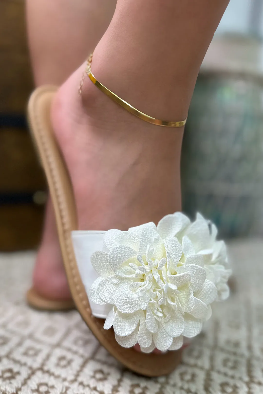 Annie Slip On Flower Sandals