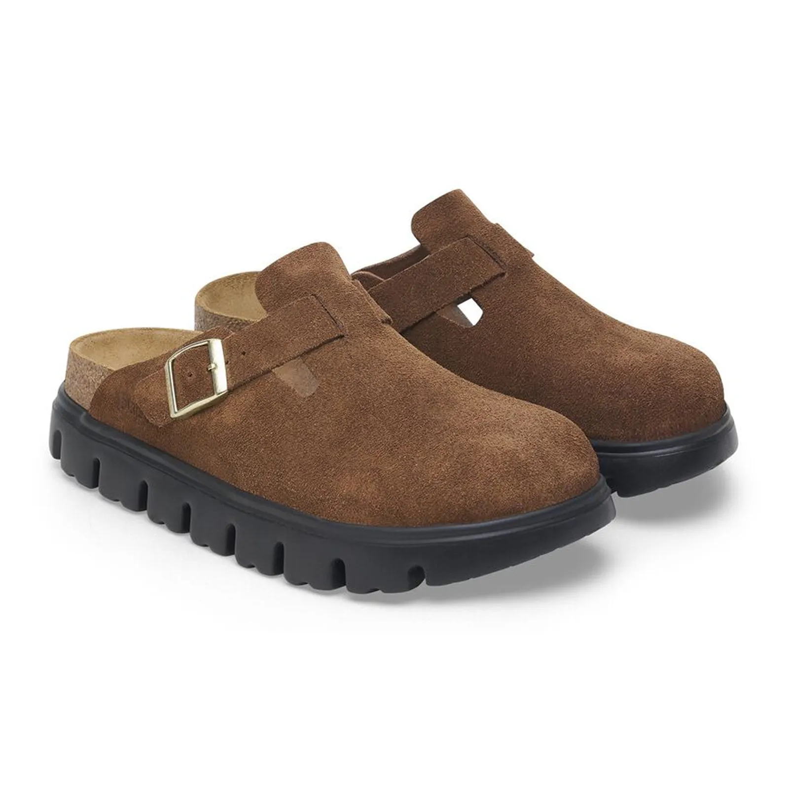 Birkenstock Boston Chunky Narrow Clog (Women) - Dark Tea Suede