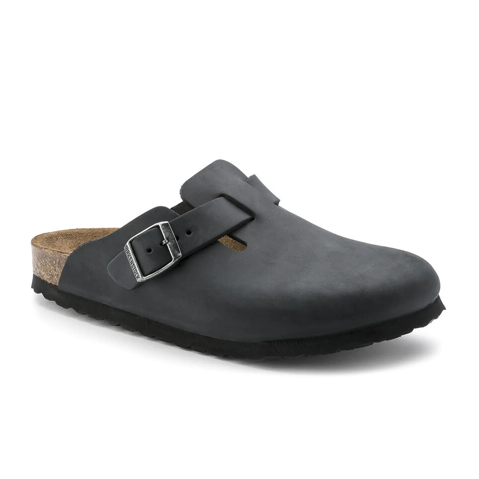 Birkenstock Boston Clog (Unisex) - Black Oiled Leather