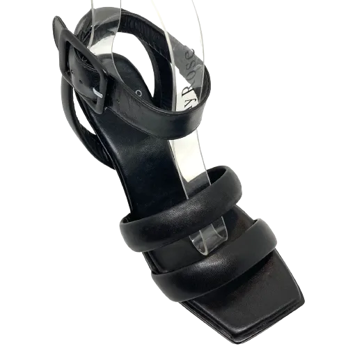Carrano Ankle Strap Heels  -  Black