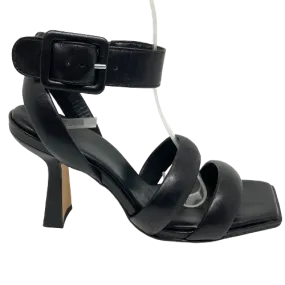 Carrano Ankle Strap Heels  -  Black