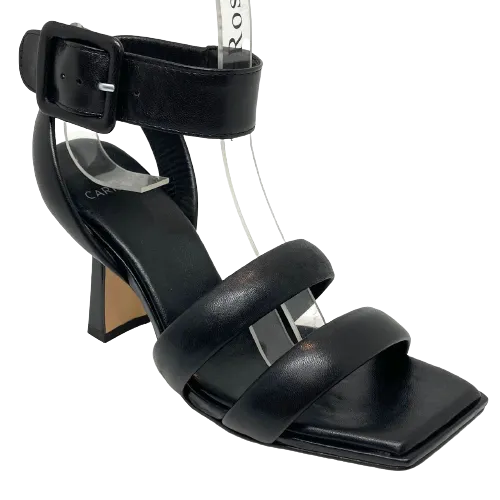 Carrano Ankle Strap Heels  -  Black
