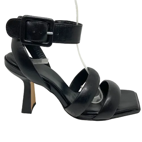 Carrano Ankle Strap Heels  -  Black