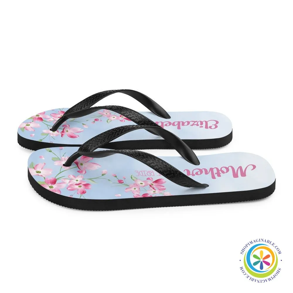 Cherry Blossom Personalized Custom Flip-Flops