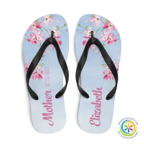 Cherry Blossom Personalized Custom Flip-Flops