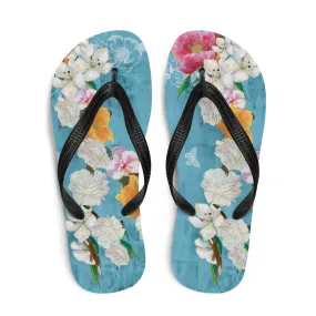 Chinoiserie Flip-Flops in Pink