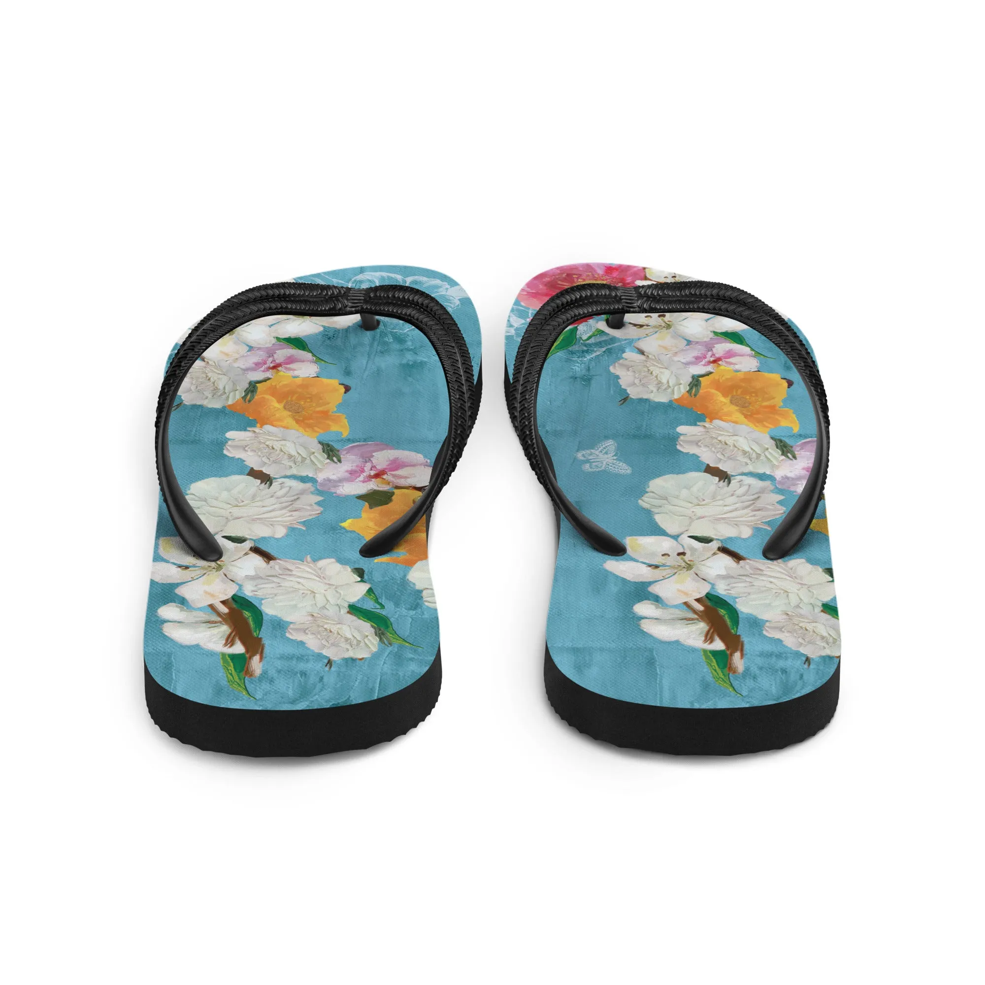 Chinoiserie Flip-Flops in Pink