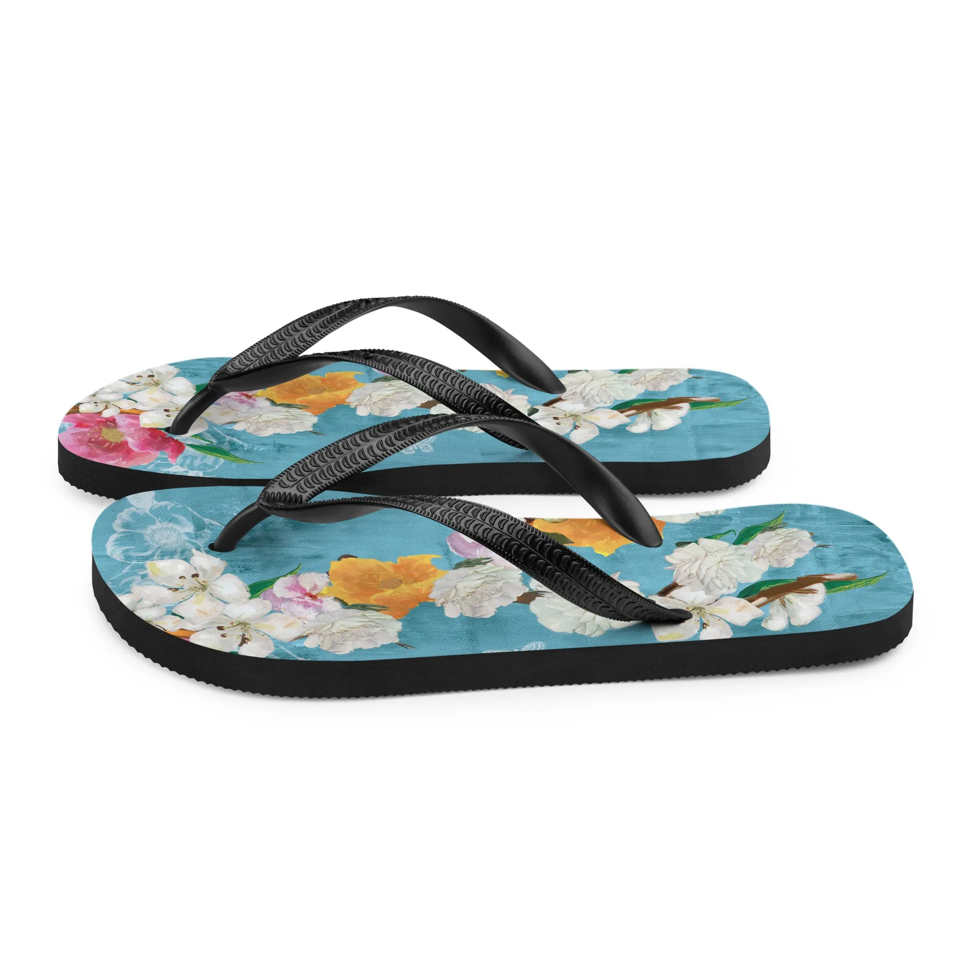 Chinoiserie Flip-Flops in Pink