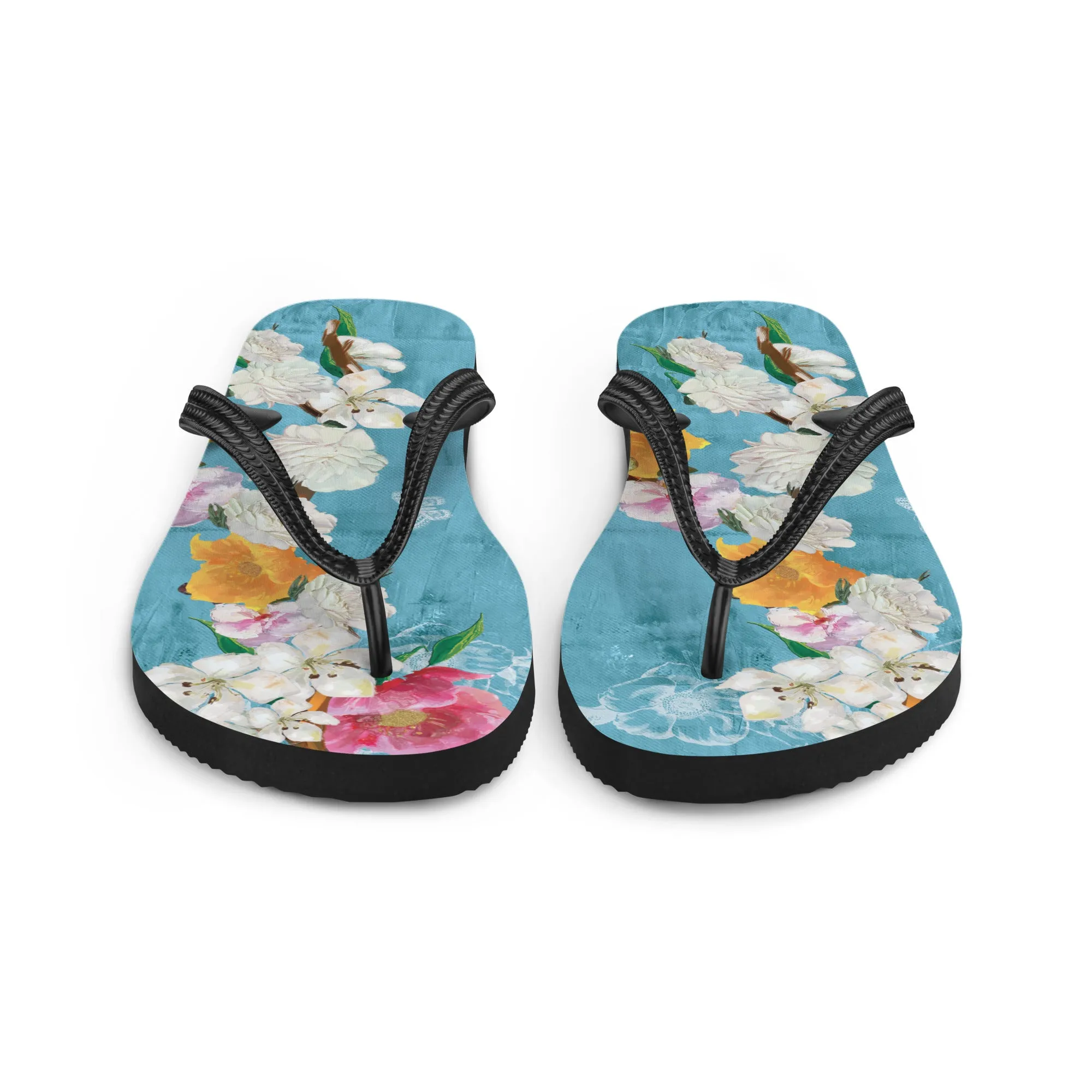 Chinoiserie Flip-Flops in Pink
