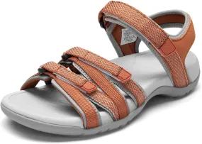 DREAM PAIRS Womens Comfortable Hiking Walking Sandal with Adjustable Hook and Loop Strap, Sports, Travel,Summer Beach Outdoor Light Weight Water Shoes