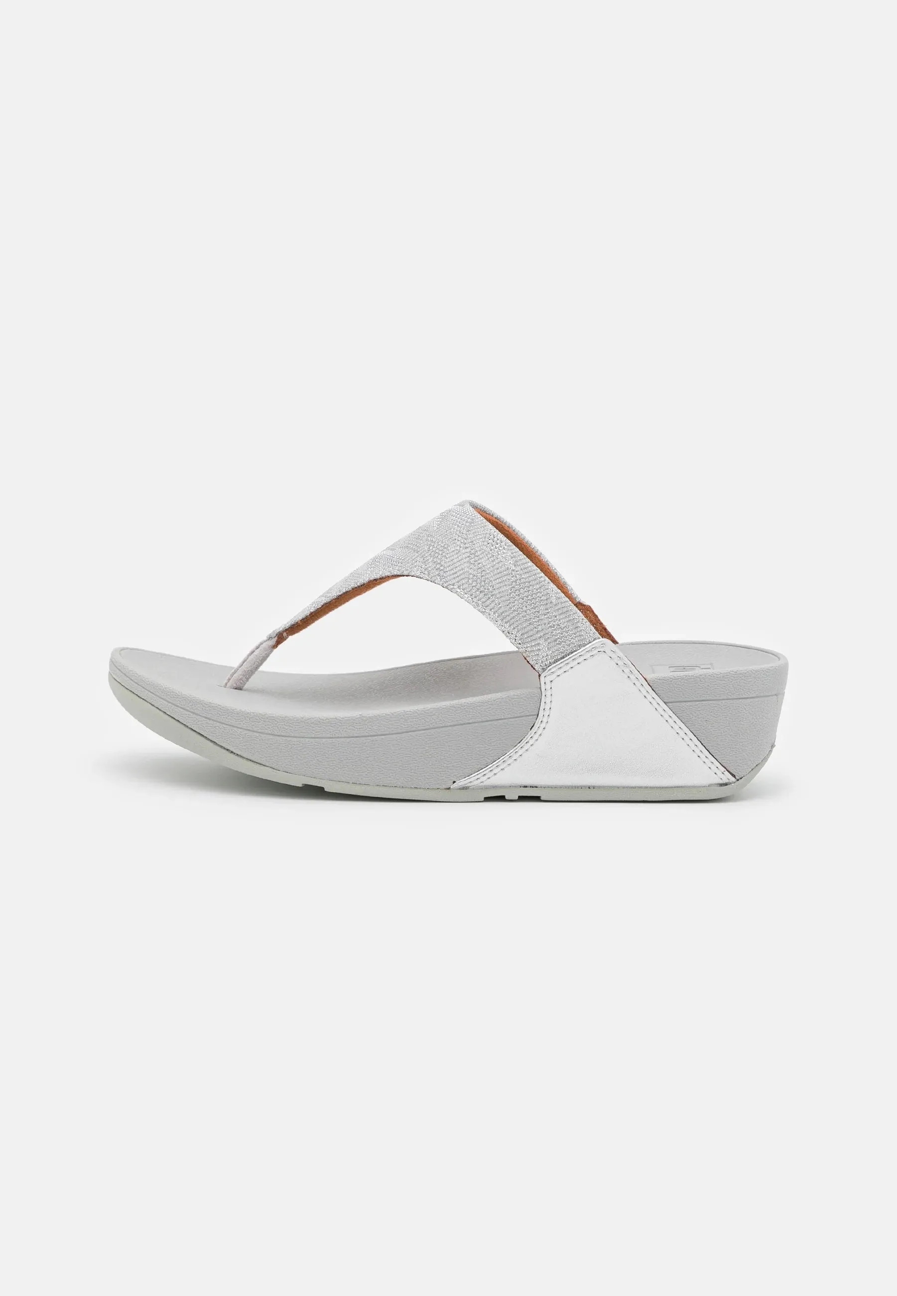 FitFlop Lulu Glitz Toe Post Sandal Silver / Black / Gold