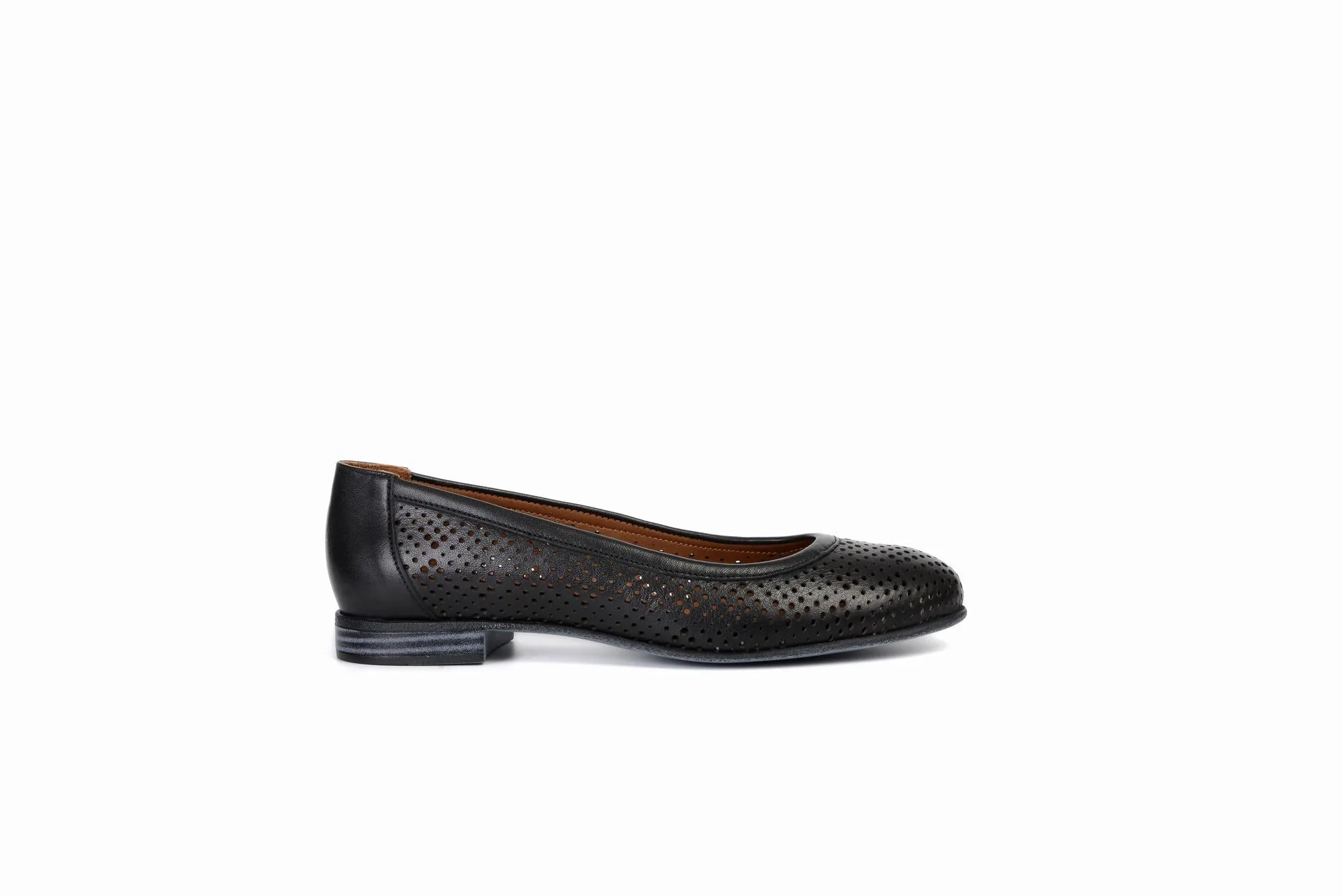 FOOT FEDERATION OPENWORK FLAT WOMEN'S SHOE BLACK
