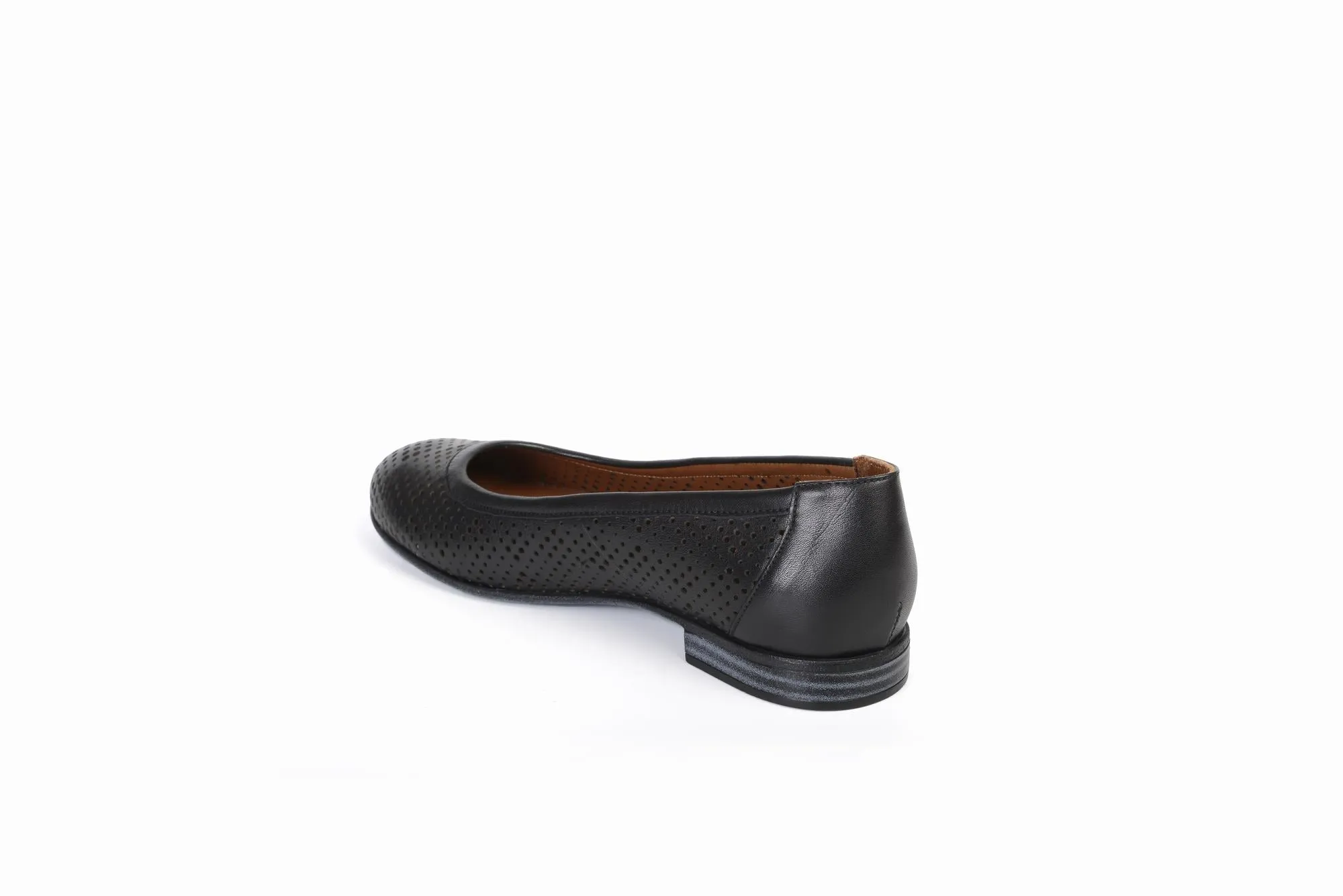 FOOT FEDERATION OPENWORK FLAT WOMEN'S SHOE BLACK