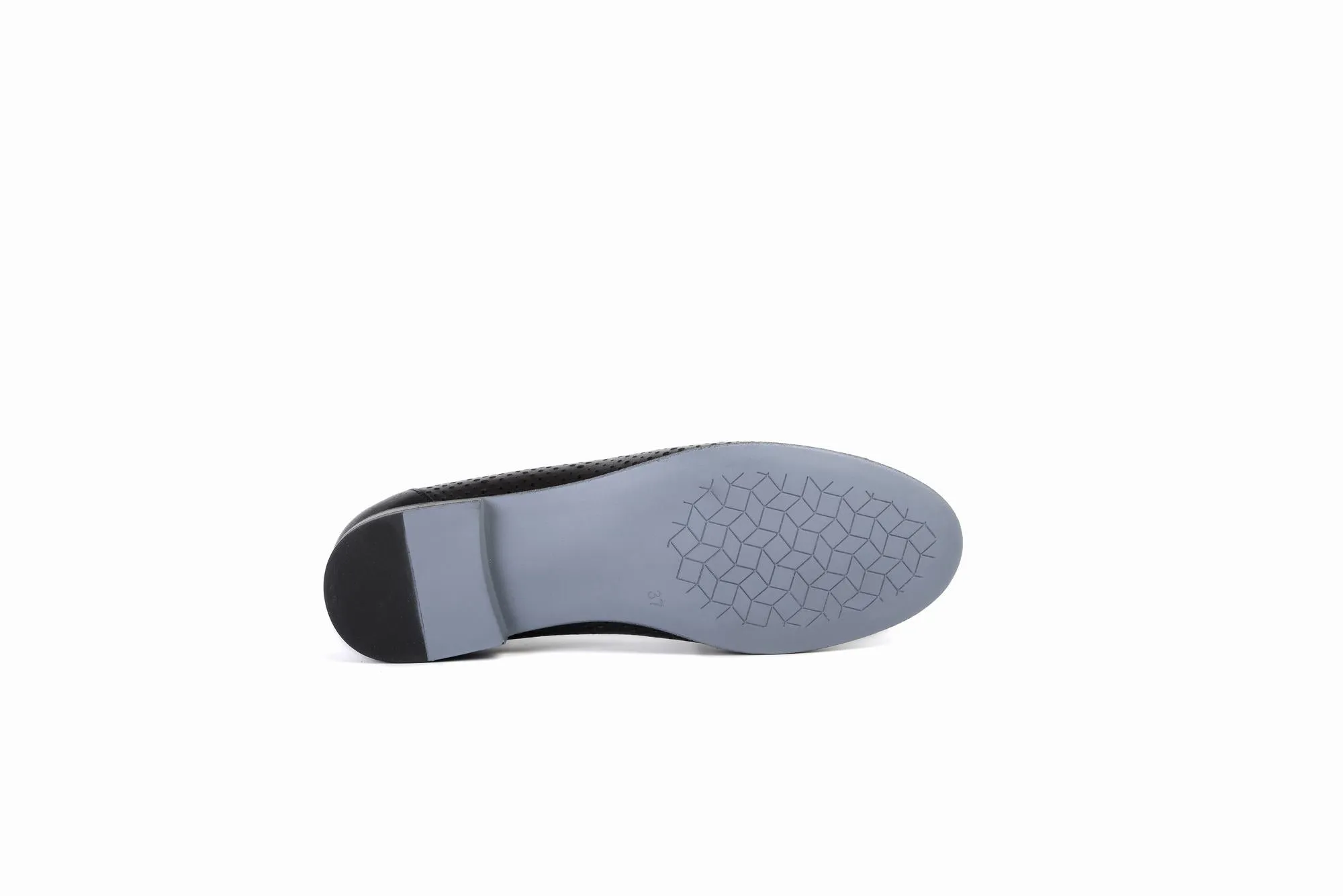 FOOT FEDERATION OPENWORK FLAT WOMEN'S SHOE BLACK