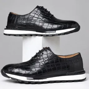 Genuine Leather Casual Daily Sneakers