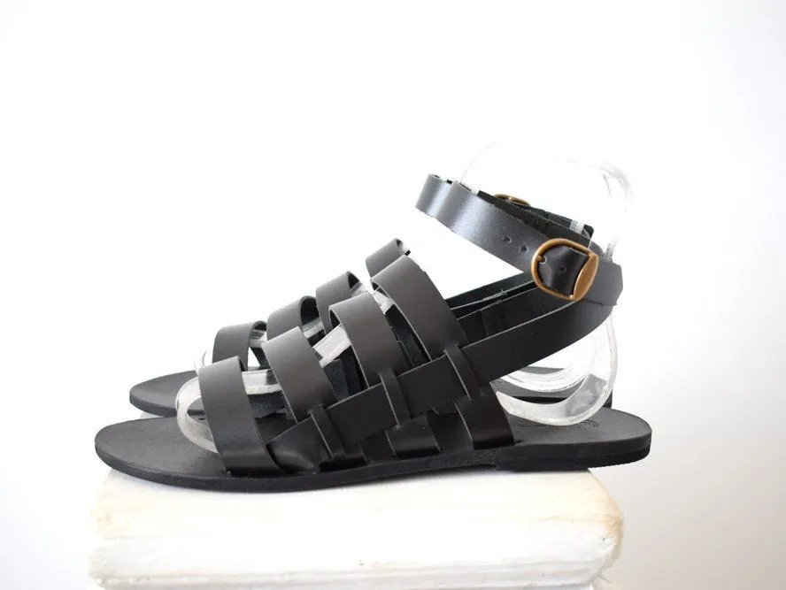 Gladiator Men Sandals/ Gift For Men/ leather sandals/ Handmade Sparta Sandals/ Men Gift/ Men black sandals/ Genuine Leather