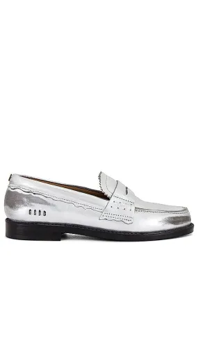 Golden Goose Jerry Loafer in Metallic Silver