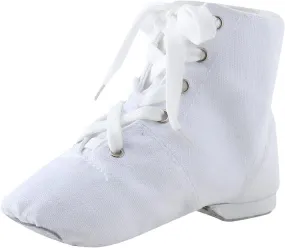 Kids Jazz Boot Shoes Baby Girl boy Ankle Lace-up Dance Shoes Flat 𝗣ractice Dancing Boots Soft-Soled High Boots