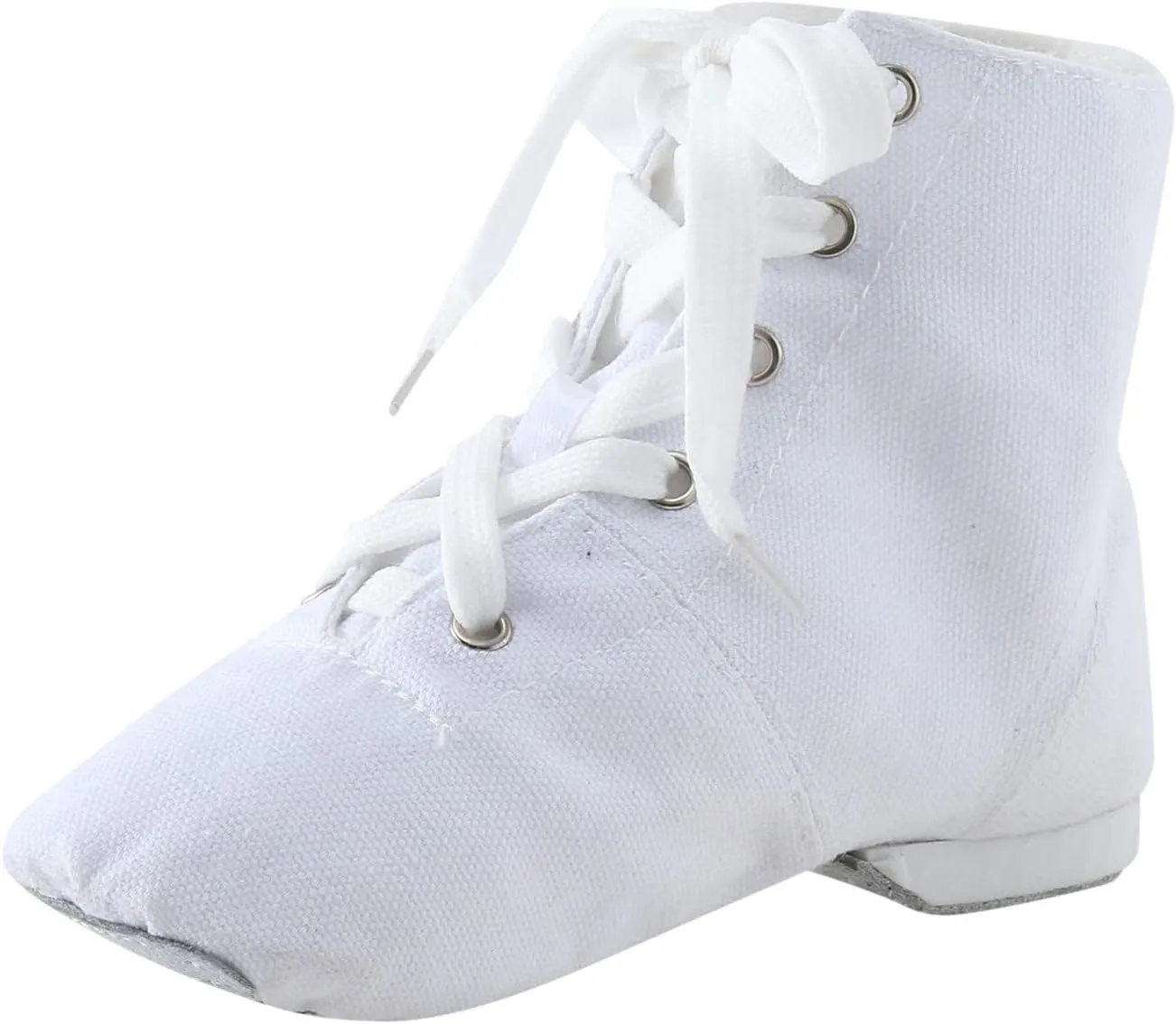 Kids Jazz Boot Shoes Baby Girl boy Ankle Lace-up Dance Shoes Flat 𝗣ractice Dancing Boots Soft-Soled High Boots