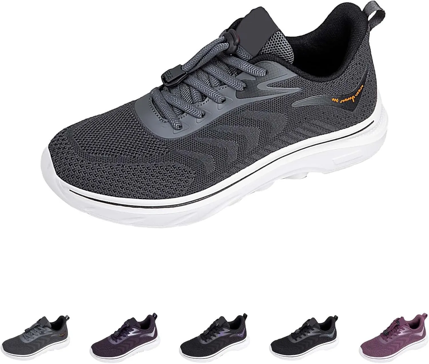 Ladies Sport Shoes Lace-up Flat Heel Fashion Sneakers Loafers Solid Color Lightweight Round Toe Sneakers Soft Sole Casual Outdoor Walking Shoe for Women