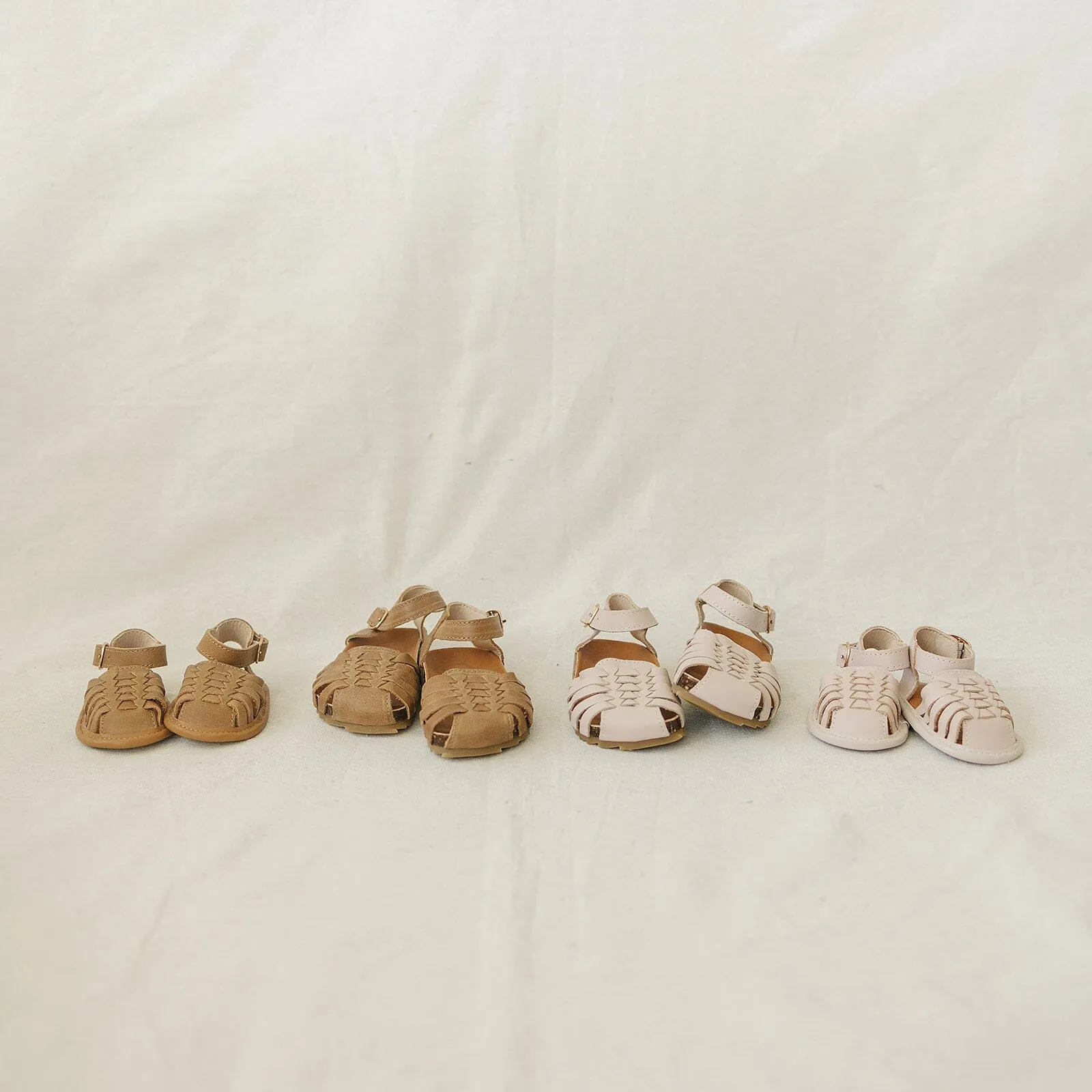 Light Pink - Woven Sandal - US Size 5-10 - Hard Sole