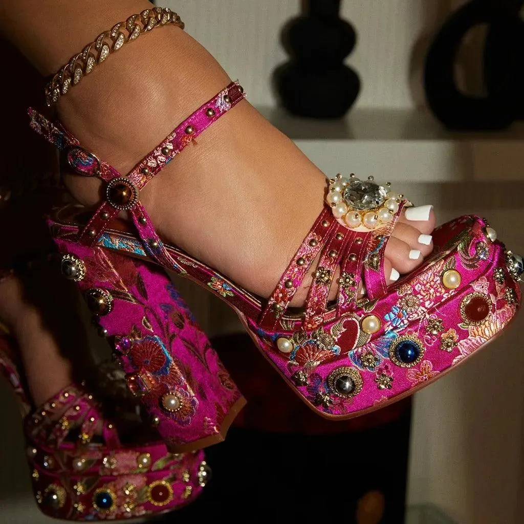 Malica Platform Block Heels