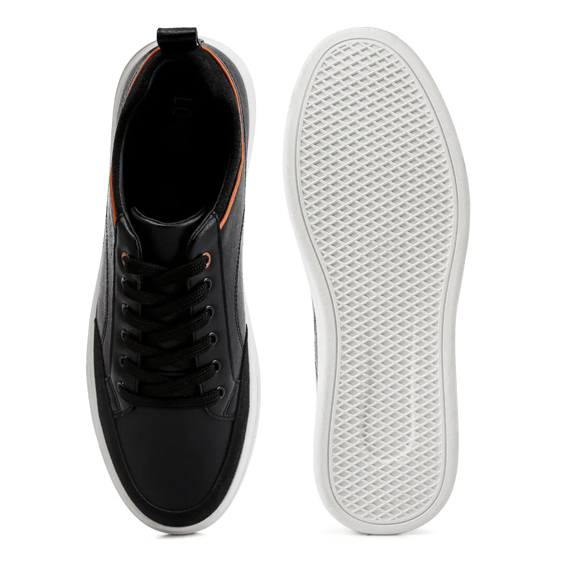 Men's Micro Suede Panel Casual Sneakers