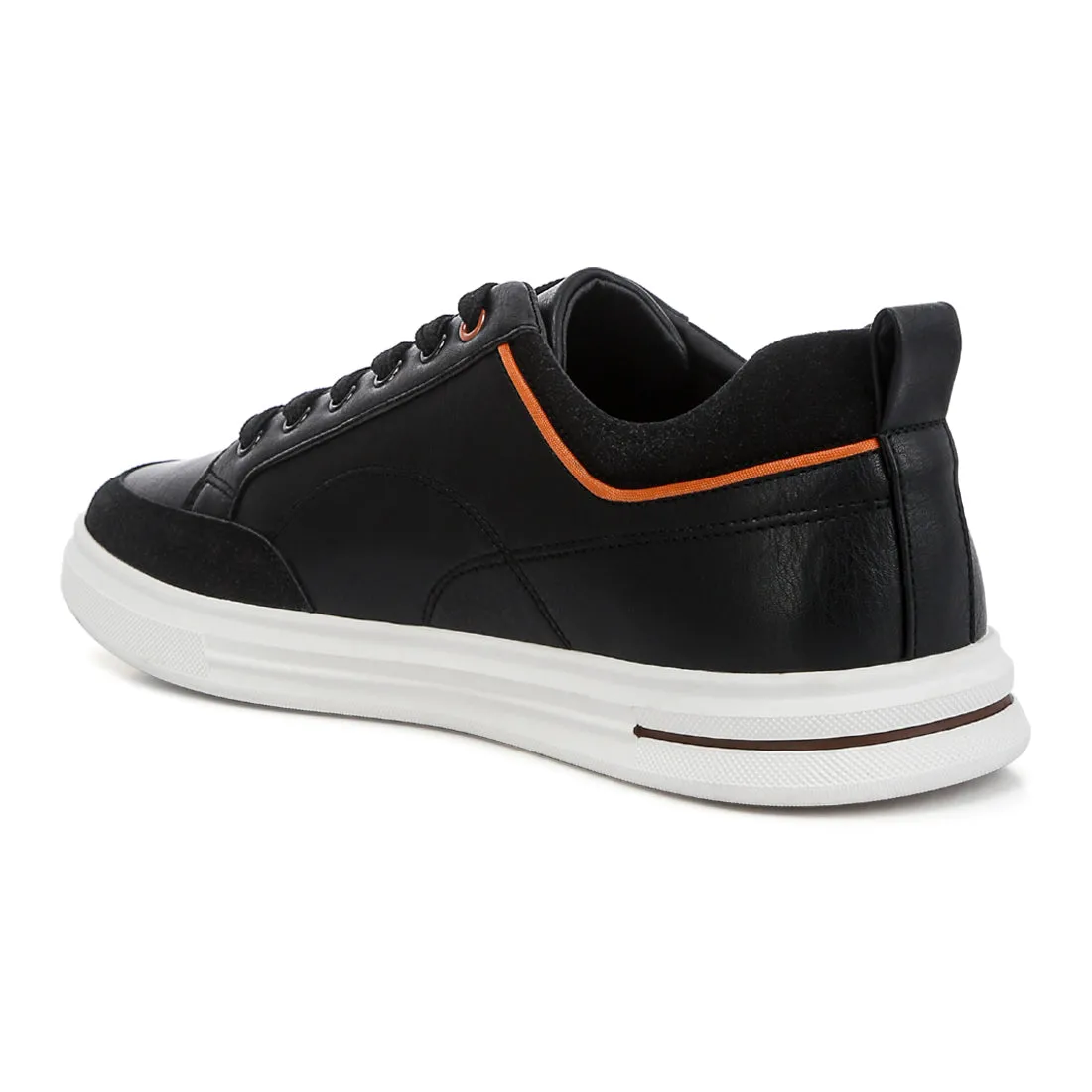 Men's Micro Suede Panel Casual Sneakers