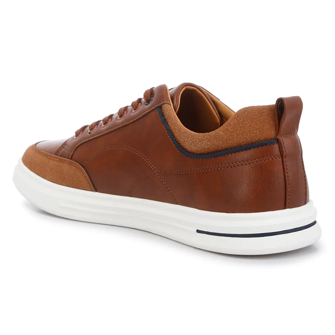 Men's Micro Suede Panel Casual Sneakers