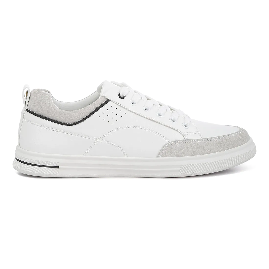 Men's Micro Suede Panel Casual Sneakers