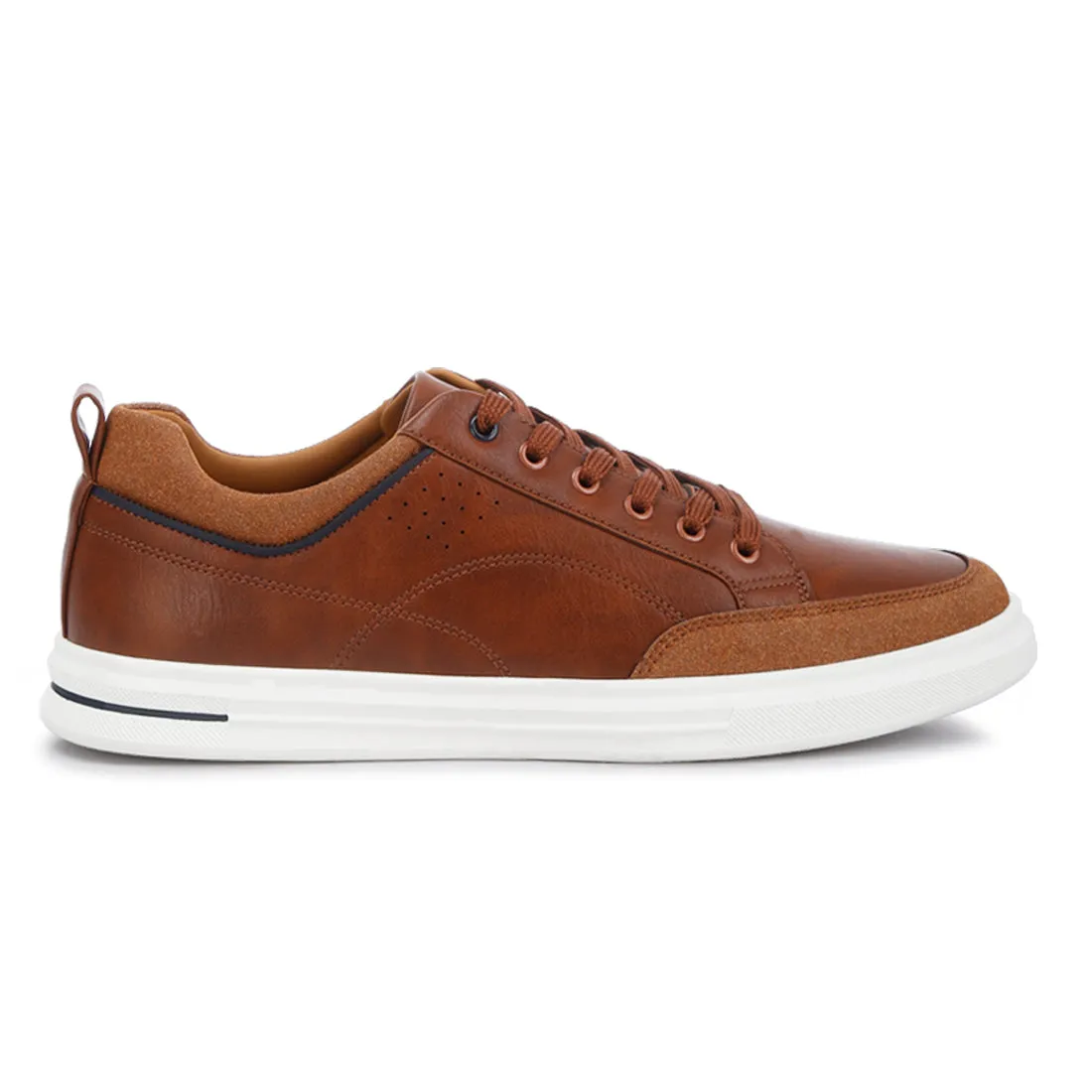 Men's Micro Suede Panel Casual Sneakers