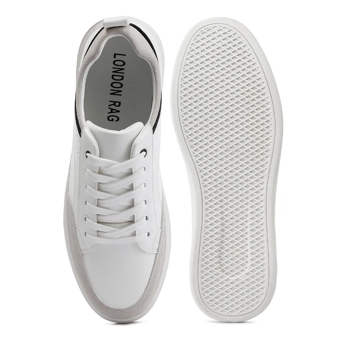 Men's Micro Suede Panel Casual Sneakers