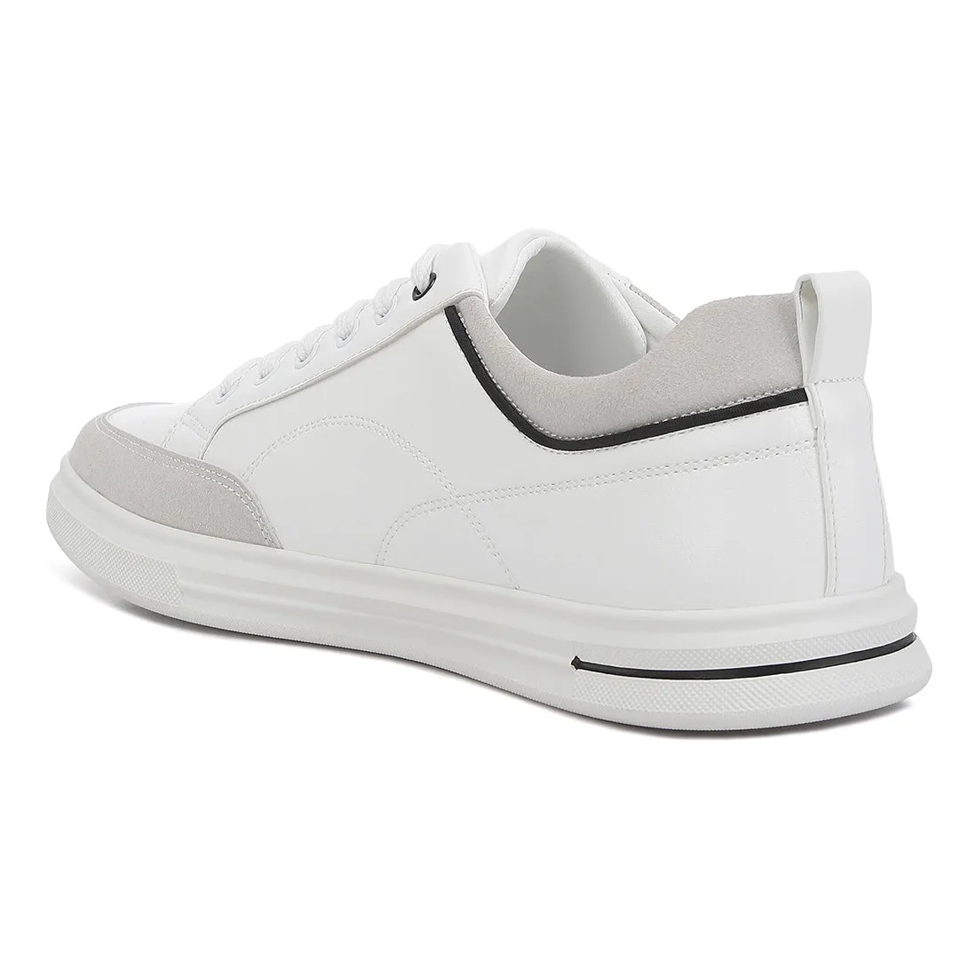 Men's Micro Suede Panel Casual Sneakers