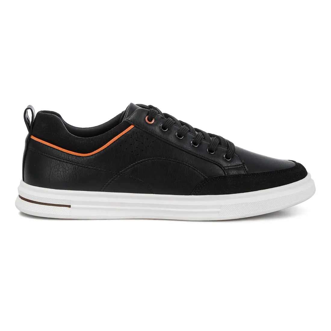 Men's Micro Suede Panel Casual Sneakers