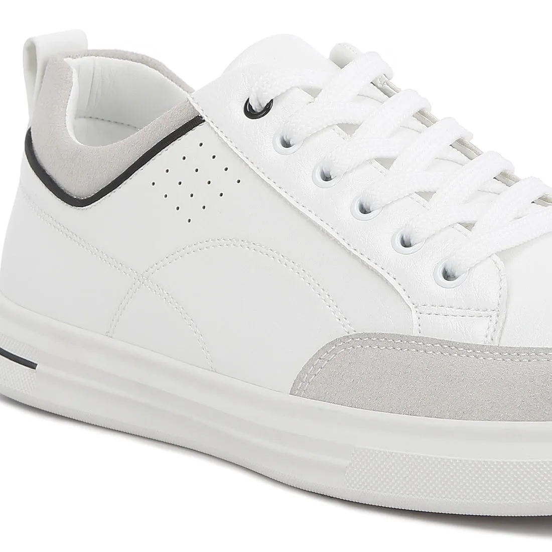Men's Micro Suede Panel Casual Sneakers