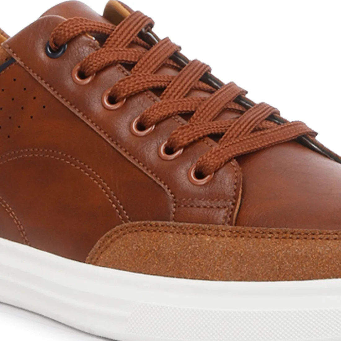 Men's Micro Suede Panel Casual Sneakers