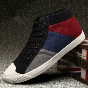 Men's Winter Casual Canvas Ankle Boots | Men's Sneakers