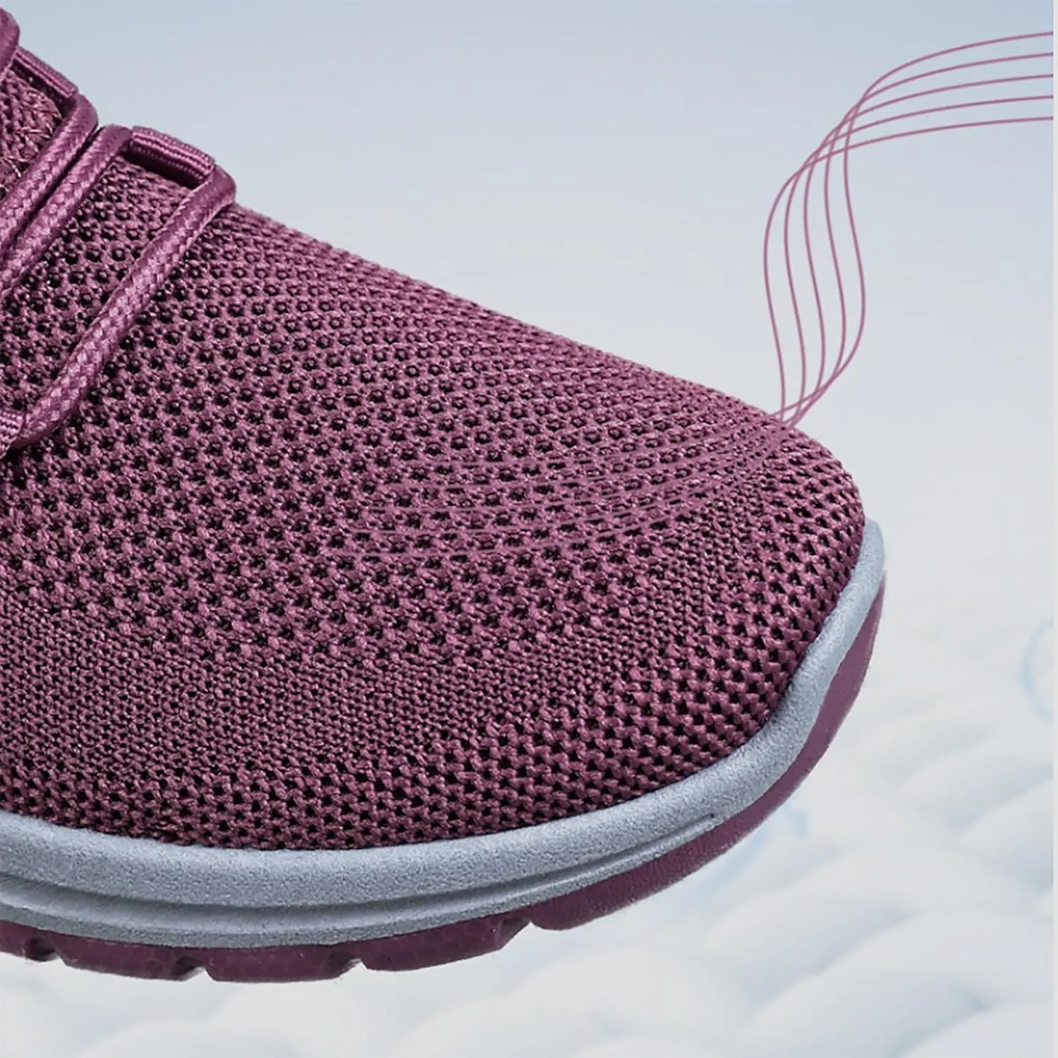 Orthopedic Sneakers for Women Mesh Breathable Lace Up Walking Running Shoes Comfortable Tennis Shoes Non Slip Lightweight Casual Womens Sneakers with Arch Support