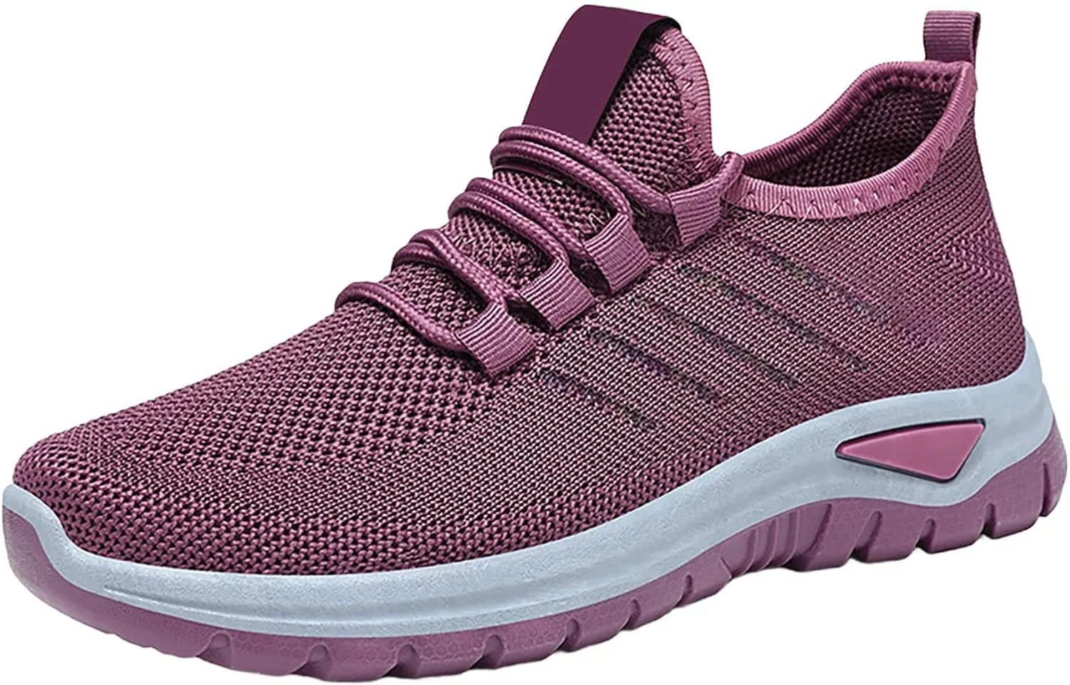 Orthopedic Sneakers for Women Mesh Breathable Lace Up Walking Running Shoes Comfortable Tennis Shoes Non Slip Lightweight Casual Womens Sneakers with Arch Support