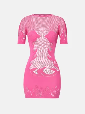 Pin Up Mini Dress Pink