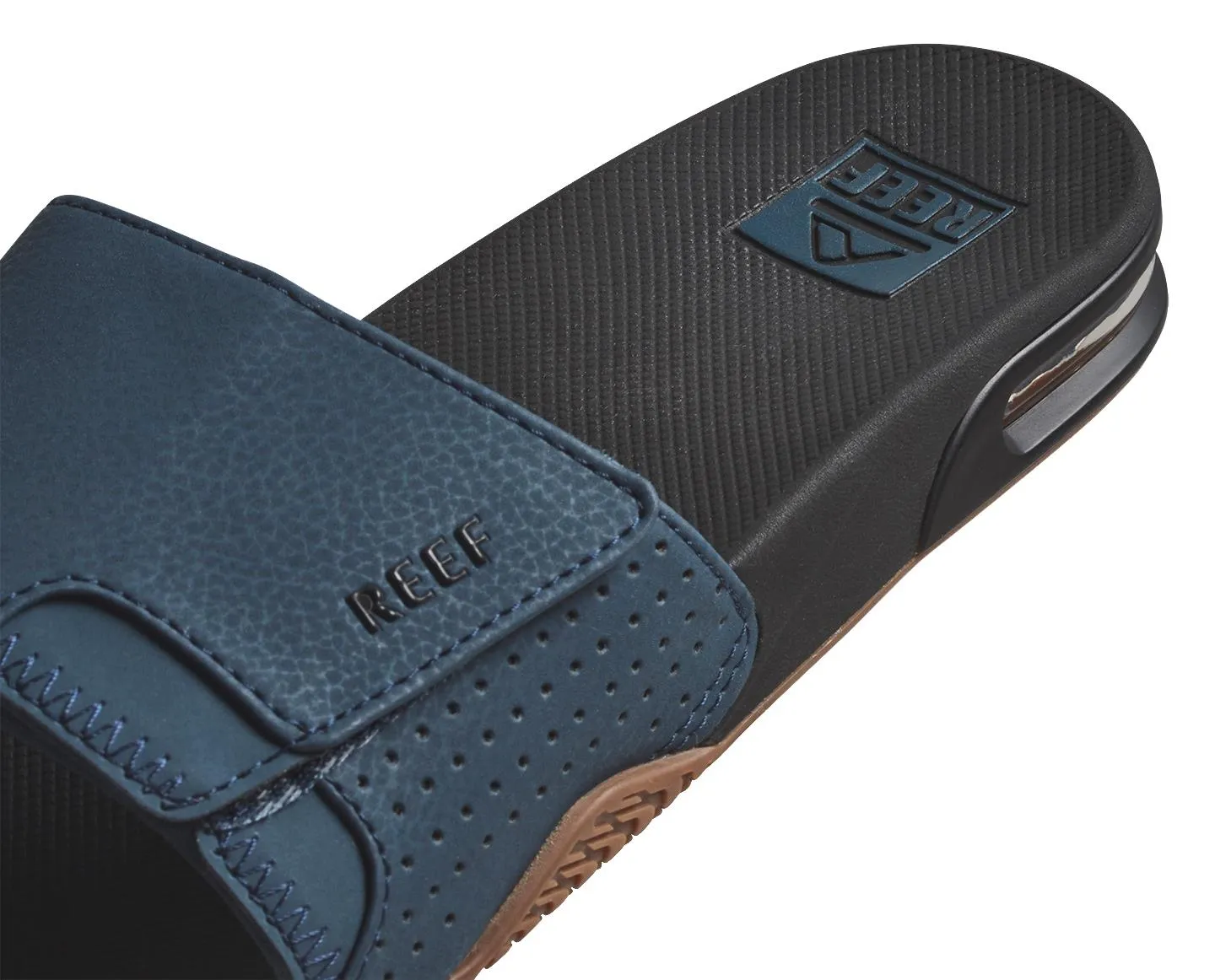 Reef Fanning Slide Orion Black Mens Sandals Flip Flops