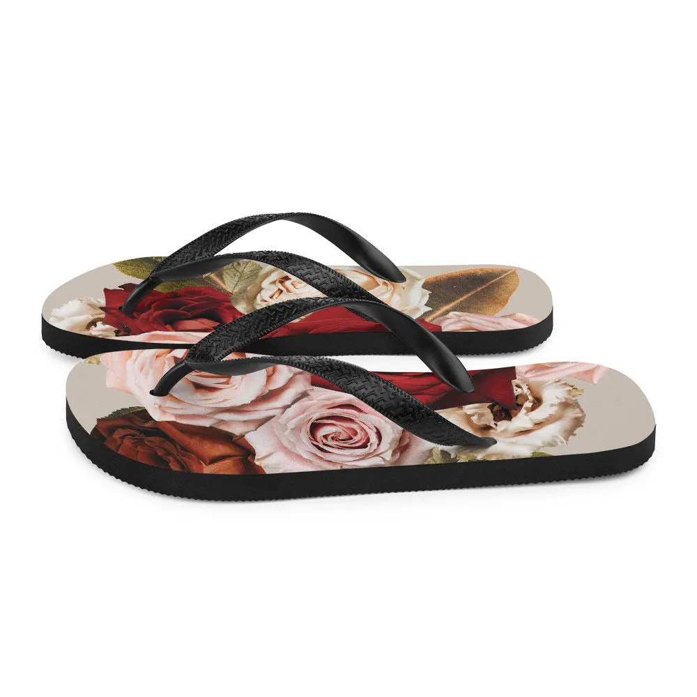 Roses for You Flip-Flops
