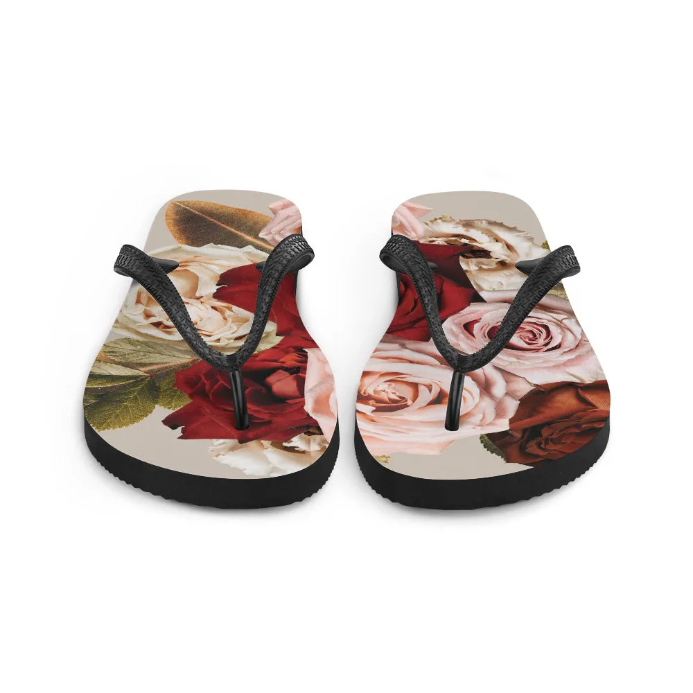 Roses for You Flip-Flops