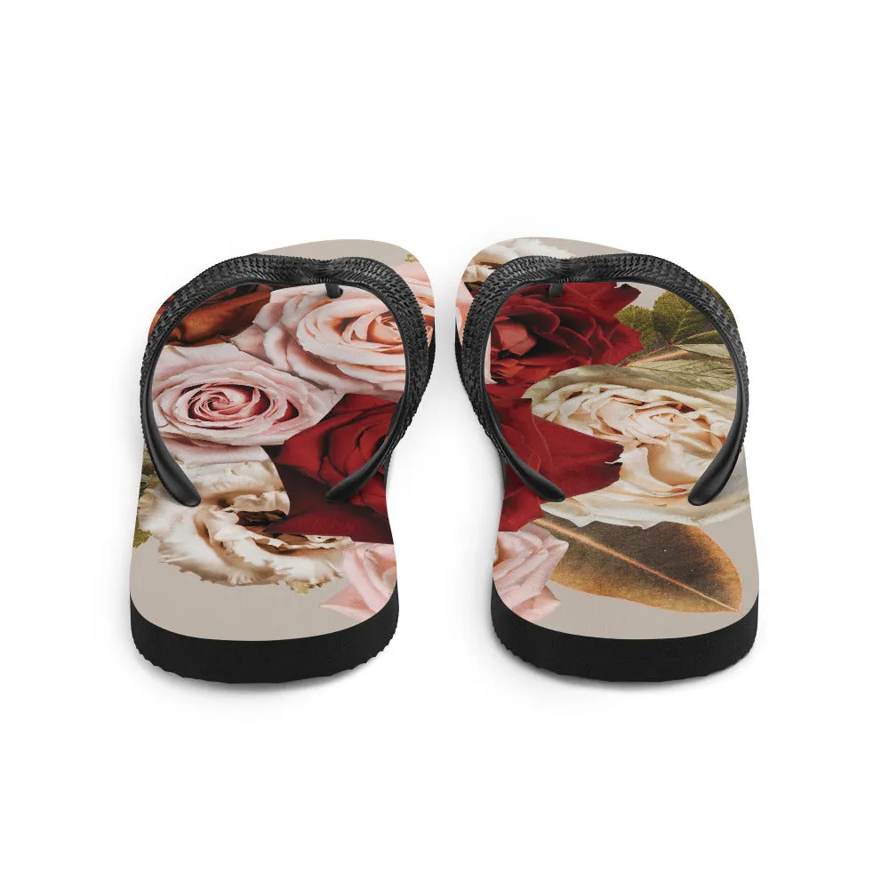Roses for You Flip-Flops