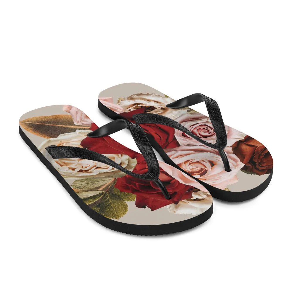 Roses for You Flip-Flops