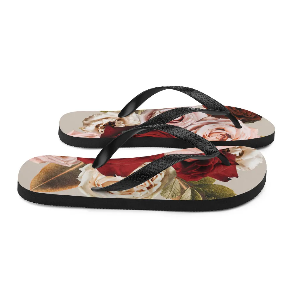 Roses for You Flip-Flops