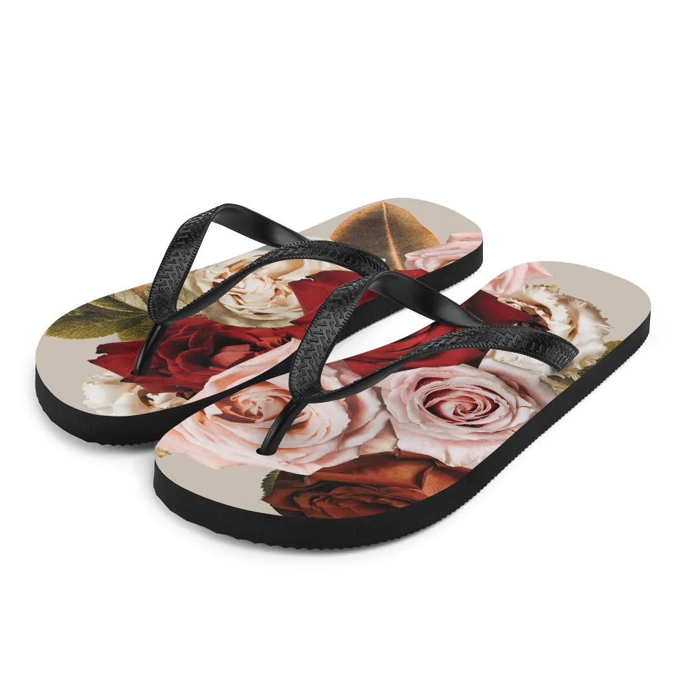 Roses for You Flip-Flops